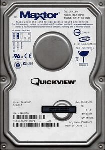 Maxtor QuickVIEW 6L160P0 160GB ATA/IDE 7200rpm