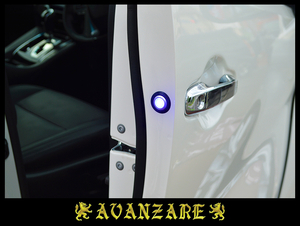 ≪AVANZARE≫ 60ハリアー 前期／後期　ドアワーニングフラッシュLEDキット／高輝度ブルーLED 点滅