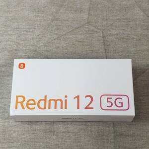 現状品　Xiaomi Redmi 12 5G XIG03 [ミッドナイトブラック] スマートフォン本体 SIMフリー 