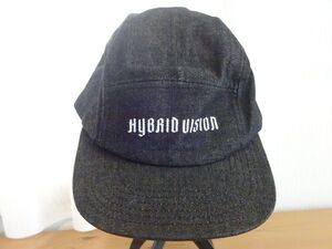 〃HYBRID VISION〃G.U. ジーユー ジーンズ柄　スタイル帽子　キャップ　サイズ５７cm〜５９cm　帽子　コットン帽