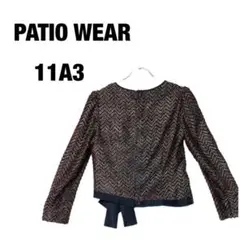 【PATIO WEAR】ツイードノーカラージャケット　ノーカラージャケット