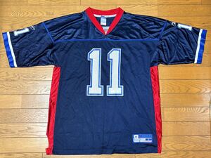 NFL NEW ENGLAND PATRIOTS #11 DREW BLEDSOE MEN’S JERSEY (Reebok) size-L(着丈83身幅63) 中古(美品) 送料無料 NCNR