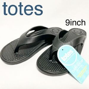 totes SOL BOUNCE TSA EVERYWEAR ARA MENS THONG SANDAL TS05 Black 9 インチ 26〜27cm トーツ サンダル ブラック