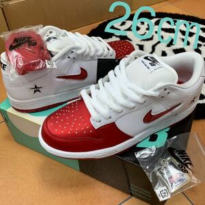 26センチ SNKRS当選 Supreme × Nike Dunk Low Pro Varsity Red White シュプリーム ナイキ ダンク ロー バーシティ レッド ホワイト 新品