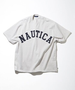 「NAUTICA」 半袖Tシャツ SMALL ライトグレー メンズ