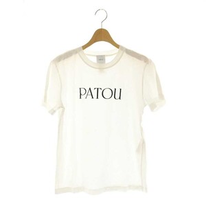 パトゥ PATOU オーガニックコットン パトゥロゴTシャツ 半袖 クルーネック プリント S 白 ホワイト /MY ■OS メンズ レディース