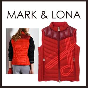 ○★新品 未使用 MARK&LONA ビッグリムダウンベスト ハイスペックダウン レッド S相当（マークアンドロナ）○●