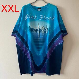 レア 古着 Y2K Pink Floyd Wish You Were Here Tee XXL Tie Dye Blue Band Rap ピンクフロイド Tシャツ バンドT ロックT ラップT タイダイ