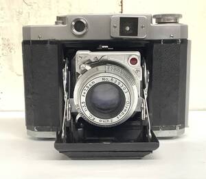 昭和レトロ 当時物「MAMIYA マミヤ 蛇腹 マミヤ６ フォールディングカメラ OLYMPUS ZUIKO F.C.1:3.5 f=7.5cm 革ケース付シャッター作動」