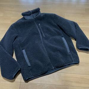 G-7　●ユニクロ　サイズL・黒！ZIP　ボアフリースJKT　美品●