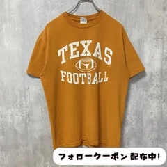 古着 used　GILDAN　ギルダン　半袖プリントTシャツ　テキサス　フットボール　イエロー　レトロ　メンズ　レディース