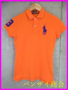 【送料300円可】4190s4◆良品です◆ビッグポニー◆Ralph Lauren ラルフローレン 半袖ポロシャツ M/ジャケット/ゴルフ/レディース/女性