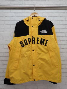 ◎126◆中古品★Supreme シュプリーム The North Face ザ ノースフェイス Arc Logo マウンテンパーカー イエロー XLサイズ GORE-TEX