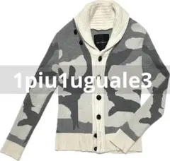 定価7.3万1piu1uguale3 BIG CAMO CABLEカーディガンⅢ