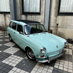 1967 vw type3 ヴァリアント 左H 4MT 検1年以上有 実働 ワーゲン 空冷 タイプ3 ラグトップ FLAT4 純正ツインキャブ セミレストア済 1600cc