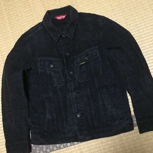 Supreme シュプリーム　ジャケット　ブルゾン 17AW 100 Dollar Bill Trucker Jacket ドル札デザイン　美品　綿100% 総柄　ブラック　希少