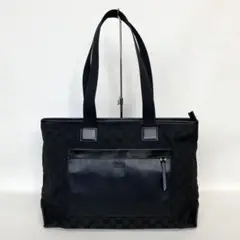 2410-86｜美品｜グッチ GGキャンバス トートバッグ ブラック