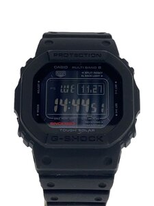 CASIO◆ソーラー腕時計・G-SHOCK/デジタル/ラバー/BLK/BLK