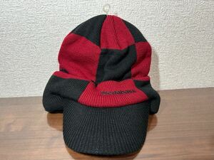 メガバス ニットキャップ ツバ付 レッド MEGABASS KNIT CAP BLACK BILL RED