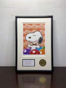 DEATH NYC 額付き 世界限定100枚 ポップアート スヌーピー かぼちゃ 草間彌生 ボール（ball） SNOOPY 現代アート 小サイズ