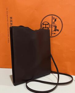 HERMES 未使用 レザー バッグ エルメス オメニトゥ 斜めがけ ショルダー バック