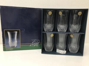 refle03【保管品】【現状品】CRISTAL D’ARQUES クリスタルダルク タンブラーグラス 6客セット グラス ロンシャン フランス 24%