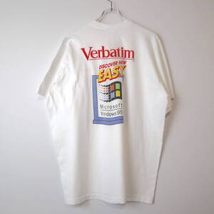 90s Microsoft Tee マイクロソフト Tシャツ Verbatim 企業T ヴィンテージ vintage アートT ムービーT キャラT バンT シングルステッチ