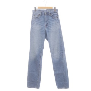 ヒステリックグラマー 23SS KINKY JEANS 50S XXハイライズデニムパンツ ジーンズ スリムストレート ダメージ加工 26 青 レディース