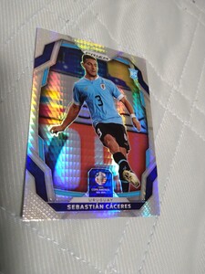 2023-24 Panini PRIZM COPA AMERICA SEBASTIAN CACERES RC hyper silver REFRACTOR PRIZM