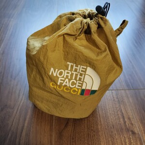 グッチ（GUCCI）× THE NORTH FACE(ザノースフェイス)2茶ミニバッグ、エコバッグ、巾着袋、小物入れ、新品　未使用品