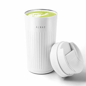 ALNAE タンブラー 蓋付き 保温保冷 ステンレス コーヒーマッグ タンブラー 真空断熱 漏れない 二重構造 450ml コップ 水筒 直飲み