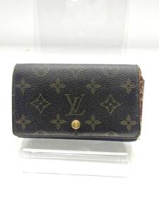 【ジャンク　送料無料】LOUIS VUITTON　ルイヴィトン　財布　モノグラム　ポルトフォイユ・トレゾール　M61736　W14　H8.5