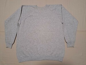 ■【希少】90’s～♪VINTAGE USA製 Hanes SPORT ラグランスウェット 無地 (グレー) ビンテージ ヘインズスポーツ【XL～XXLサイズ相当】 ■