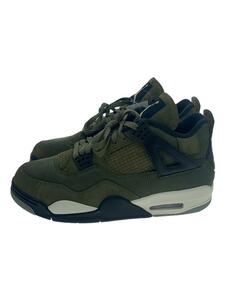 NIKE◆AIR JORDAN 4 RETRO_エアジョーダン 4 レトロ/28cm/KHK/レザー