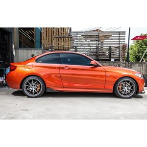 BMW 2シリーズ F22 Mスポーツ M2バンパー用サイド スポイラー スカート ステージ 本物DryCarbon カーボン パフォーマンス FD クーペ