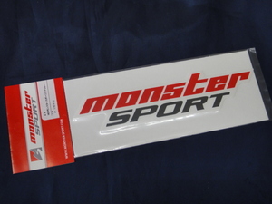 偽物注意 本物！化粧袋入 NEW モンスタースポーツ ステッカー 小 monster SPORT クリアベース S 169(162)×40(35) 新品 1枚 セール 送無(条