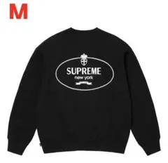 Supreme シュプリーム　Crest Crewneck Black Mサイズ