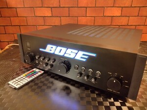 【極上美品】BOSE 4702Ⅲ中期モデル4chプリメインアンプRGBロゴランプ調光調色対応メンテナンス済