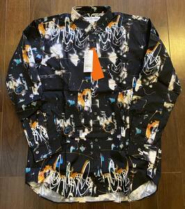 新品 Mサイズ COMME des GARCONS SHIRT コムデギャルソン シャツ FUTURA PRINT SHIRT 品番 W28043-1 フューチュラ 定価61600