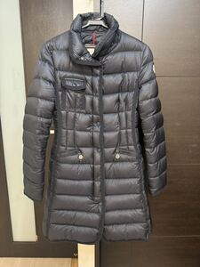 MONCLER ダウンジャケット エルミンヌ HERMINE 0ネイビー紺色正規品美品モンクレールレディース0サイズ