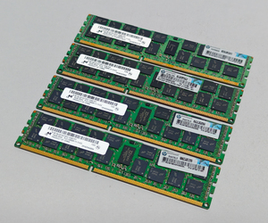 1600MHz 16GB 4枚組 合計 64GB MacPro用メモリー 2009 2010 2012 2013モデル用 240pin DDR3 12800R RDIMM ECC 動作確認済 #1031B