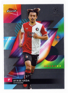 【上田綺世 ／ Ayase Ueda】2024 Topps Finest #22 ★ Feyenoord Rotterdam フェイエノールト