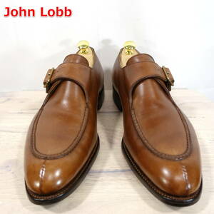 【良品】ジョンロブ　Ｕチップシングルモンク　OSNER　John Lobb　UK7　JP25.5相当