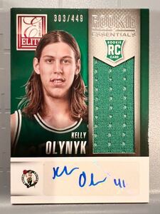 大活躍 レア選手 RC Auto Jersey 14 Panini Kelly Olynyk ケリー・オリニク NBA ルーキー サイン Jazz ジャズ FIBA ワールドカップ カナダ