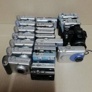 デジタルカメラ　22台まとめて　ジャンクセット　FUJIFILM SONY Canon MINOLTA RICOH Nikon