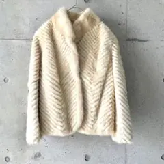 yamaoka fur【XL】リアルファー✨ジャケット アウター 大きいサイズ