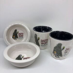 スターウォーズ◆STARWARS 【DARTH VADER and son メラミンカップ＆ボウル食器×2セット】ダースヴェイダー アンド サン◆子供食器