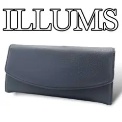 【価格相談◎】極美品✨ イルムス ILLUMS 長財布 レザー ブラック