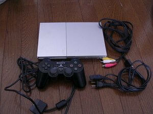 ■SCPH-90000 SONY PS2 シルバー 動作品(確証写真提示)一式 Tales of Fandom2つき JUNK扱い