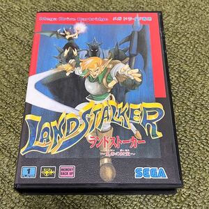 MD ランドストーカー メガドライブ 箱 説 付 セガ LAND STALKER☆Mega Drive☆SEGA 中古品